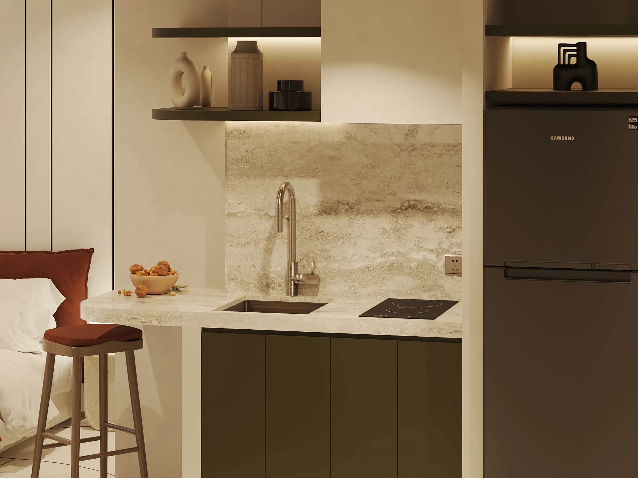 Studio 27.5 m²